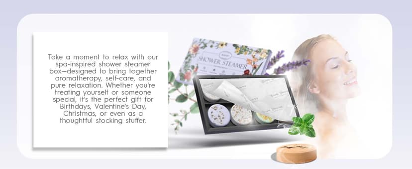 Shower Steamers Aromatherapy BLRIET 8 Pack Gifts for Women, Birthday Christmas White Elephant Gifts Stocking Stuffers for Adults Her Mom Him Home Spa Gym Natural Essential Oil Self Care Relaxation