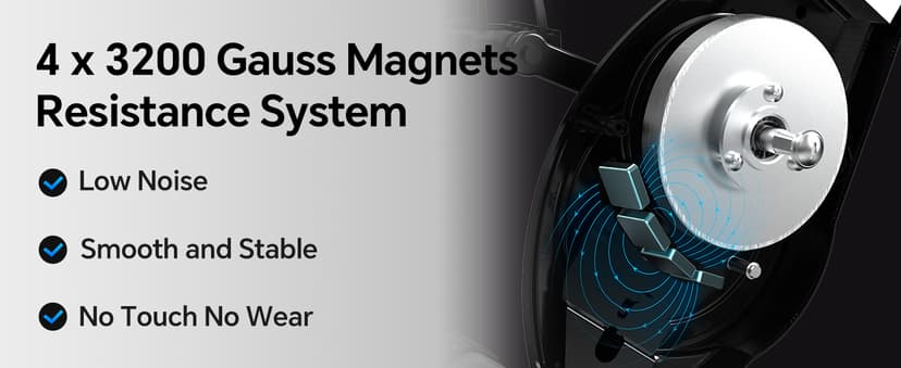 Foldable Exercise Bike for Small Apartments, Stationary Bikes for Home, Indoor Portable Cycling Bike with 16-Level Magnetic Resistance, 260LBS Capacity, 5.5 LBS Flywheel, for Small Space Workout 816