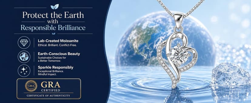 Wedding Anniversary Jewelry Gift for Wife from Husband, Wife Birthday Gift Idea, 1 Carat Moissanite Diamond Pendant Necklace in 925 Sterling Silver with 2 Chains, Romantic and Elegant Present for Her