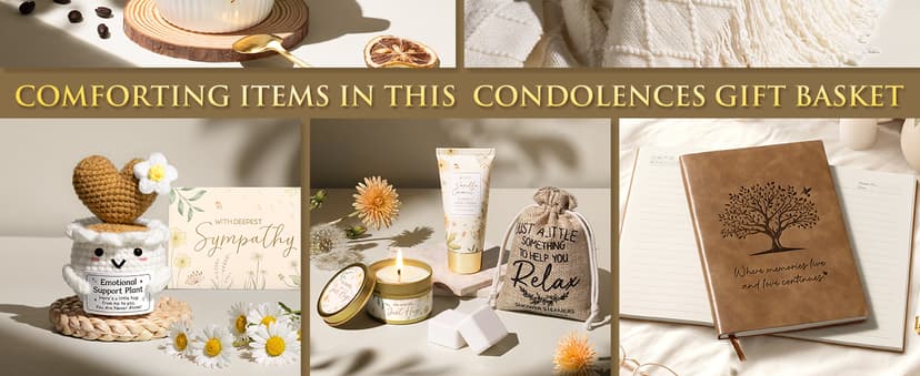 Loss of Mother Father Husband Bereavement Grief Gifts, Sorry for Your Loss Care Package Memorial Miscarriage Gift for Mothers Sympathy Gift Baskets for Loss of Loved One, Condolences Gift Hug in a Box B0GQZF28G9