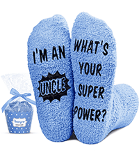 HAPPYPOP Gift Idea For Him - Gifts For New Dad Son Brother Husband Uncle, In Law Gifts, Funny Men Socks Fathers Day