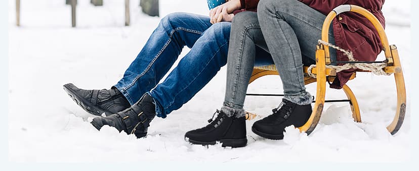 SHIBEVER Winter Boots for Women Snow: Fur Lined Warm Ankle Boots - Adjustable Water Resistant Outdoor Zipper Snow Shoes