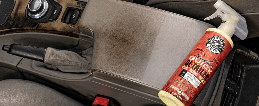Chemical Guys Leather Quick Detailer - Interior Cleaner and Conditioner for Natural, Synthetic, Pleather, and More, Safe for Car Seats, Furniture, Apparel, Shoes & Boots, Leather Scented - 16 fl oz