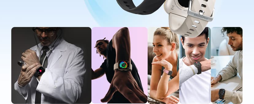 MorePro Health Fitness Tracker with 24/7 Heart Rate/Blood Pressure Monitor, Blood Oxy-gen/Sleep Tracking, 120+ Sports Activity Tracker, Smart Watch (Make/Answer Call) with Step Counter for Women Men