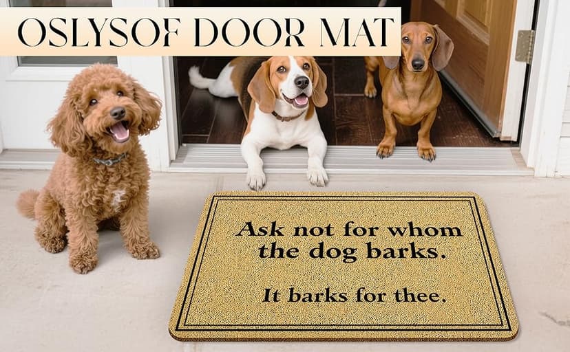 Grandma Grandpa Gifts Door Mat, Grandma and Grandpa's House Funny Doormat for Front Door Indoor Outdoor Porch Entrance Entryway, Gifts for Grandparents Welcome Mat Outside, 17x30 Inches