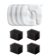 Veken Innovation Award Winner 95oz/2.8L Pet Fountain, Automatic Cat Water Fountain Dog Water Dispenser with Replacement Filters for Cats, Dogs, Multiple Pets (Grey, Plastic)