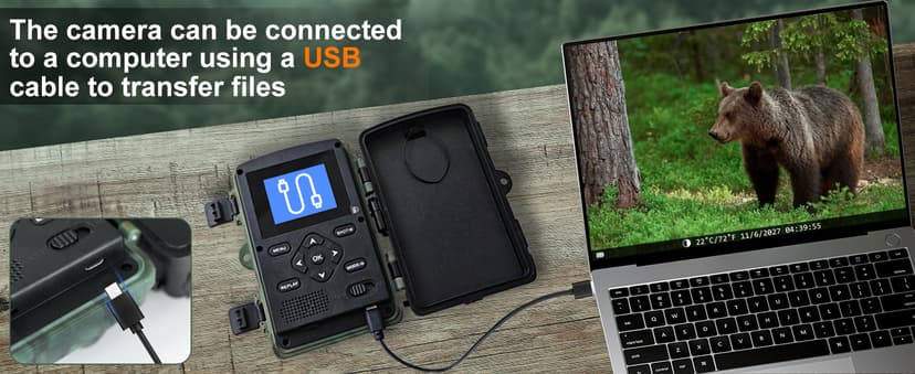 Trail Camera - 4K 48MP WiFi Game Camera with Night Vision, 0.05s Trigger Motion Activated Camera, IP66 Waterproof, 130 Wide-Angle Cell Phone App No Glow Infrared LEDs for Outdoor Wildlife