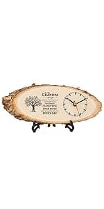 BeauGift Gifts for Grandpa Wooden Clock, Birthday Gifts for Grandpa from Granddaughter Grandchild, Best Grandpa Ever Gifts to My Grandpa Gifts