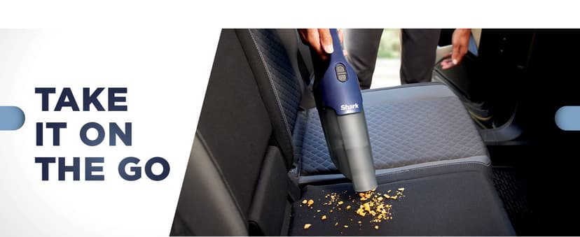 Shark Cyclone PET Handheld Vacuum with 8" Crevice Tool, HyperVelocity Suction, Navy Blue/Grey, CH701