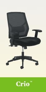 HON Convergence Ergonomic Office Chair with Mesh Back, Adjustable Arms, Lumbar Support, Synchro‑Tilt Desk Chair with Wheels for Home Office or Computer Use, Black Frame, Black