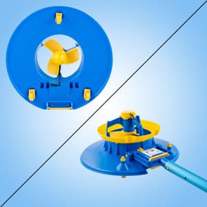 POOL BLASTER Leaf Vac Cordless Hoseless Pool Leaf Vacuum & Skimmer, Battery-Powered Swimming Pool Leaf Catcher with Heavy Duty Mesh Bag, for Inground and Above Ground Pools, by Water Tech