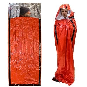 Emergency Sleeping Bags 2 Pack | Portable Emergency Blanket Survival Gear