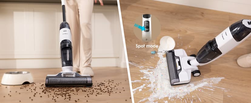 Tineco iFLOOR 2 Complete Cordless Wet Dry Vacuum Floor Cleaner and Mop, One-Step Cleaning for Hard Floors, Great for Sticky Messes and Pet Hair