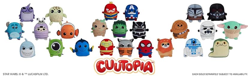 Mattel DC Cuutopia Batman Plush Toy, Super Hero Soft Rounded Pillow Doll, 10-inch Character Collectible