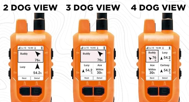 Dogtra PATHFINDER2 MINI Compass Live GPS Dog Tracking & Training System - 4-Mile Range E-Collar Handheld with No Subscription, Offline Maps, GPS Fence, Expandable up to 21 Dogs, for Dogs 15+ lbs