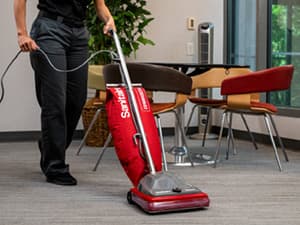 Sanitaire TRADITION Upright Commercial Bagged Vacuum, SC684G Red