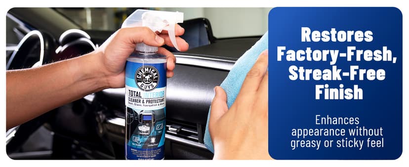 Chemical Guys Complete Leather Cleaner and Conditioner Detailing Kit with Total Interior, for Cars, Home, Office, and More (Works on Natural, Faux Leather and More) 9 Items - HOL412