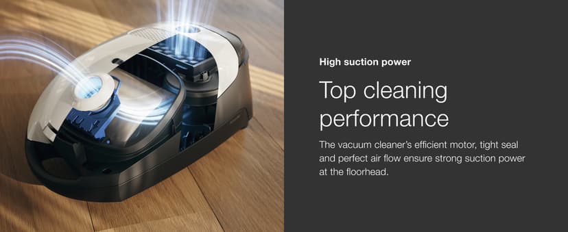Miele Classic C1 Turbo Team Bagged Canister Vacuum, Tech Blue - Portable, Household