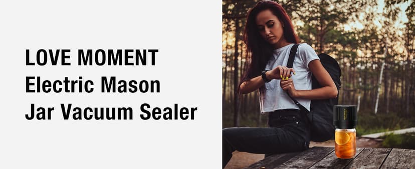 Electric Mason Jar Vacuum Sealer Kit for Wide Mouth and Regular Mouth Mason Jars