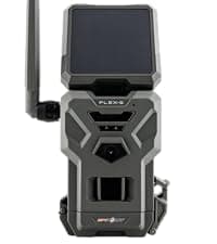 SPYPOINT Flex-S-Dark Ultimate Pack with SD Card + LIT-22 - Solar Cellular Trail Camera – Built-in Solar Panel, 40MP Photos, 1080p Videos + Sound, No-Glow Game Camera, Night Vision, Trail Cam