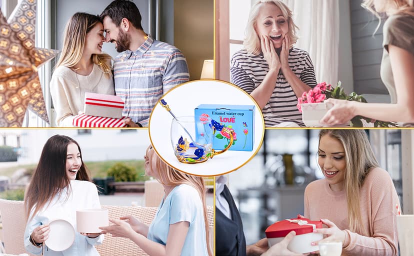 OEAGO Unique Gifts for Women Mom Coffee Mugs Gifts for Women Birthday Unique Blue Tea Cup Gifts for Women Who Have Everything Womens Gifts for Christmas