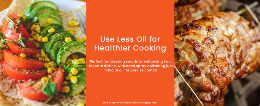 TrendPlain 16oz/470ml Glass Olive Oil Sprayer for Cooking – 2 in 1 Olive Oil Dispenser Bottle for Kitchen Gadgets and Air Fryer Accessories, Salad, BBQ - Black