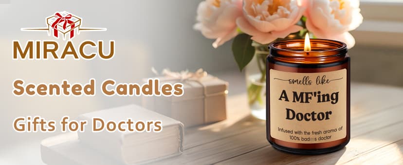 Med School Appreciation, Acceptance, Christmas, Residency Graduation Gifts for Doctors Female, Male Future Surgeon, Best Dr. Miracu Candle, Doctor Gifts for Women Men, Funny Cool Medical Student Gifts B0CYGZPW3N