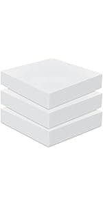 Frienda 6 Pack 2" X 20" X 20" Upholstery High Density Foam Cushion White Square Seat Replacement Cushion or Commercial Use Stuffing Craft Foam Couch Chair Padding DIY Projects