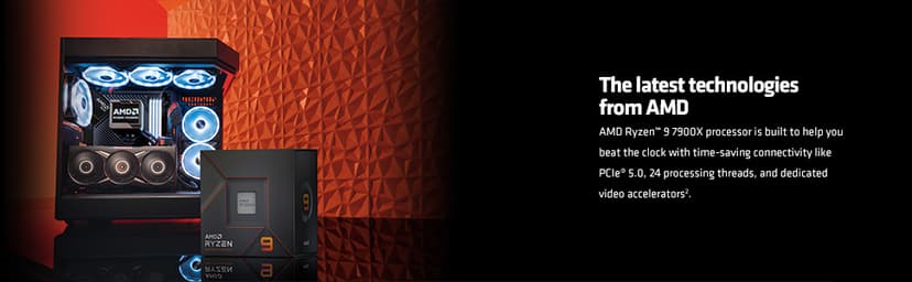 AMD Ryzen 9 7900X 12-Core, 24-Thread Unlocked Desktop Processor