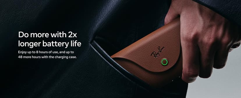 Ray-Ban Meta (Gen 2), Wayfarer, Matte Black | Smart AI Glasses for Men, Women — 2x Battery Life — 3K Ultra HD Resolution — 12 MP Ultra-Wide Camera, Audio, Video — Transitions® Grey Lenses