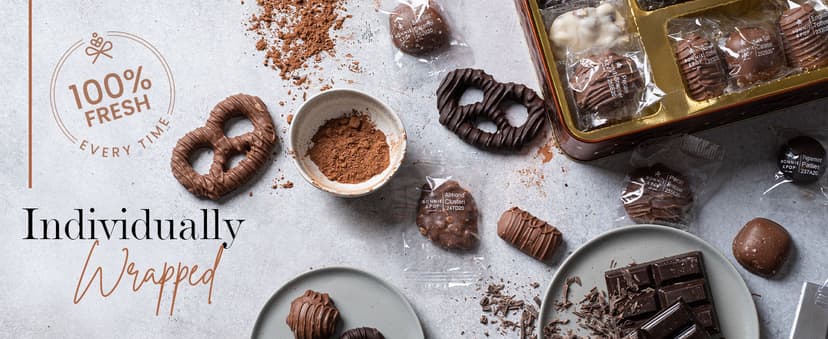 Chocolate Gift Basket, Candy Food Arrangement Platter, Gourmet Snack Box, Holiday Present Idea, Corporate Him & Her, Men Women Sympathy Family Parties & Get Well- Bonnie & Pop