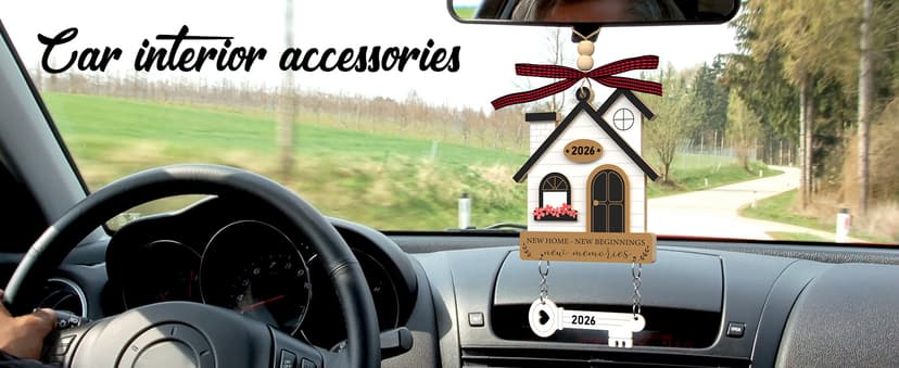 Housewarming Gifts for New Home - Housewarming Gift Presents for Women, Couple - New House New Beginning - Wooden Ornament House Warming Gifts New Home Ornament 2026 - New Home Owners Gift Ideas B0DNW6THX1