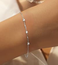 LOVECOM 925 Sterling Silver Star/Heart/Flower/Butterfly Bracelets for Women B0DQ93M6G7