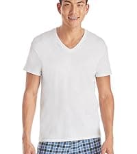 Hanes Packs, Stay-Tucked Soft Cotton, Best Undershirts for Men, White/Black/Asstd Multipacks