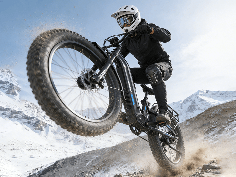 FREESKY Ranger AIR Dual Motor Electric Bike for Adults, 3500W 200NM Fast Ebike,105Miles Long Range E Bike,Full Suspension Electric Mountain Bike, 26'' Fat Tire Electric Bicycle for Man Womens Hunters