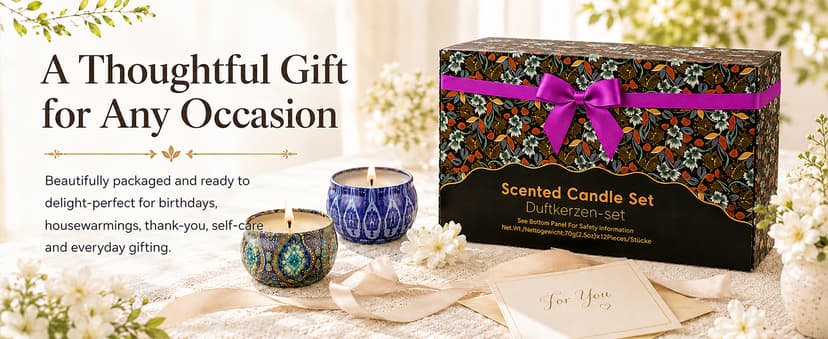 12 Scents, Up to 300-Hour Total Burn, Gift Box Included, Home Fragrance, Birthday, Hostess & Housewarming Gifts Scented Candles Gift Set, 12 Pack Travel Tin Candle Set, Gifts for Women B08T1XYNG9