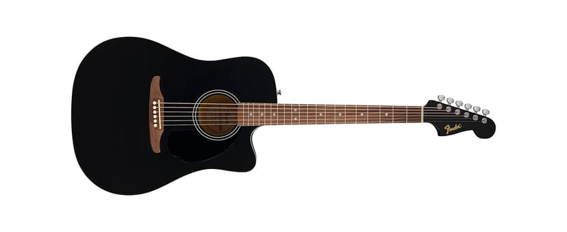 Fender California Debut Redondo CE Series Acoustic Guitar, Beginner Guitar, 2-Year Warranty, Includes Built-In Tuner, Black