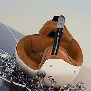 Retro 3/4 Motorcycle Half Helmets,DOT Approved Vintage Scooter Dirt-Bike Go-Kart Moped Electric Bicycle Light Quick Buckle Open Face ATV Helmet for Adult Men Women