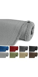 Waterproof Canvas Fabric by The Yard, 58inch 600D Upholstery Fabric Polyester Material Outdoor Water Resistant Material for Sewing Chair Patio Cushion Bag Sofa Seat Repair, 1 Yard Flaxen Grey