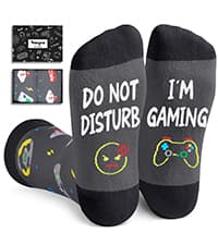 Gamer Gifts for Teens Boys - Baseball Hockey Football Basketball Gifts, Gaming Socks for Adult, Kids 4-18 Years