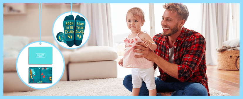 Zmart Gift Idea For Him - Funny Gifts For New Dad Brother Father In Law, In Law Socks