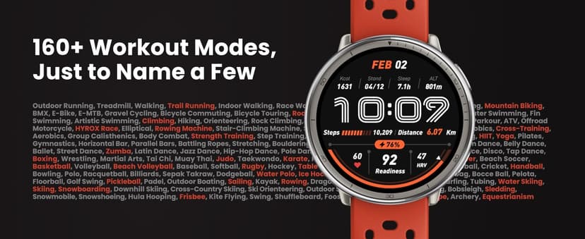 Amazfit Active 2 Sport Smart Watch Fitness Tracker for Android and iPhone, 44mm, 10 Day Battery, Water Resistant, GPS Maps, Sleep Monitor, 160+ Workout Modes, 400 Face Styles, Silicone Strap, Free App