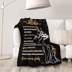 Wedding Gifts for Couples 2025 Soft Blanket, Bridal Shower Gifts for Bride to Be, Anniversary Mr and Mrs Gifts, Wedding Gifts for Newlyweds Just Married Gifts Wedding Throw Blanket 60 * 50