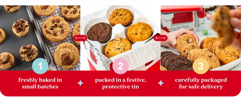 David's Cookies 2lbs Assorted Flavors Fresh Baked Cookies - Handmade and Gourmet Cookies - Delectable and Made with Premium Ingredients - Cookie Gift Basket - Great Gift For All Occasions