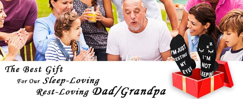 ZXGXLAW Birthday Gifts for Dad,Men Husband Grandpa Women idea Fathers Day Christmas Im Not Sleeping Funny Socks