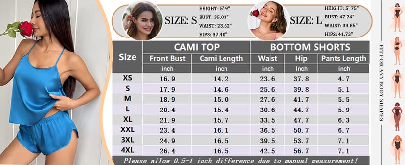 Sexy pajama set for women,Cami Top and Shorts Sets,2 Piece Silky Sleepwear for Valentines,Bridal Party,Honeymoons Gifts Ekouaer Silk Pajamas Set for Women Satin Backless Lingerie Pjs Nightwear B0876WYLZT