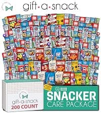 Graduation Birthday Treats Gift Basket, Nutritious Granola Breakfast Bars Office Food Assortments & Variety Gifts Gift A Snack - Healthy Snack Box Care Package + (50 Count) Greeting Card B08L8RQDBF