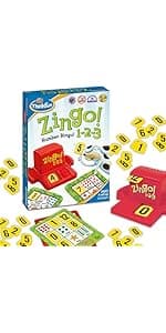 ThinkFun Zingo Bingo Award Winning Preschool Game for Pre-Readers and Early Readers Age 4 and Up - One of the Most Popular Board Games for Boys and Girls and their Parents (97700)