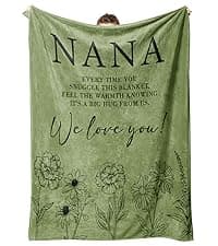 Mom Birthday Gifts, Gifts for Mom Blanket, to My Mother Birthday Gift from Daughter Son, Present for Moms for Christmas 60" x 50", Blue