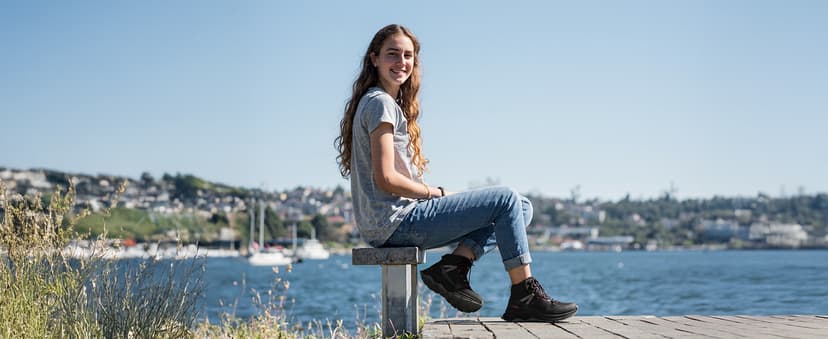 NORTIV 8 Women's Hiking Boots Waterproof Lightweight Outdoor Trekking Comfortable Non-Slip Backpacking Camping Ankle Boot Hollow